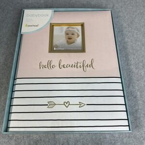 Pearhead "Hello Beautiful"  Baby Book Pink Gold 2016
